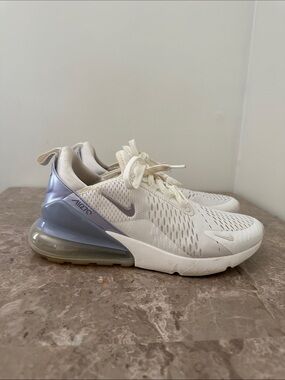 Nike Air Max 270 Sneaker - Sail Oxygen Purple - FB2934-100 - Women's Size 10 US